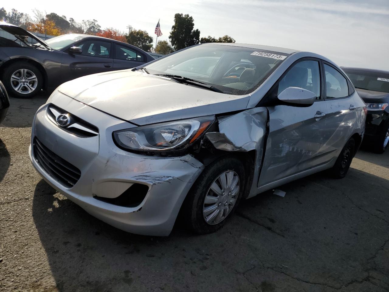 Image 1 of 2013 HYUNDAI ACCENT GLS 2013 with VIN KMHCT4AE1DU294539