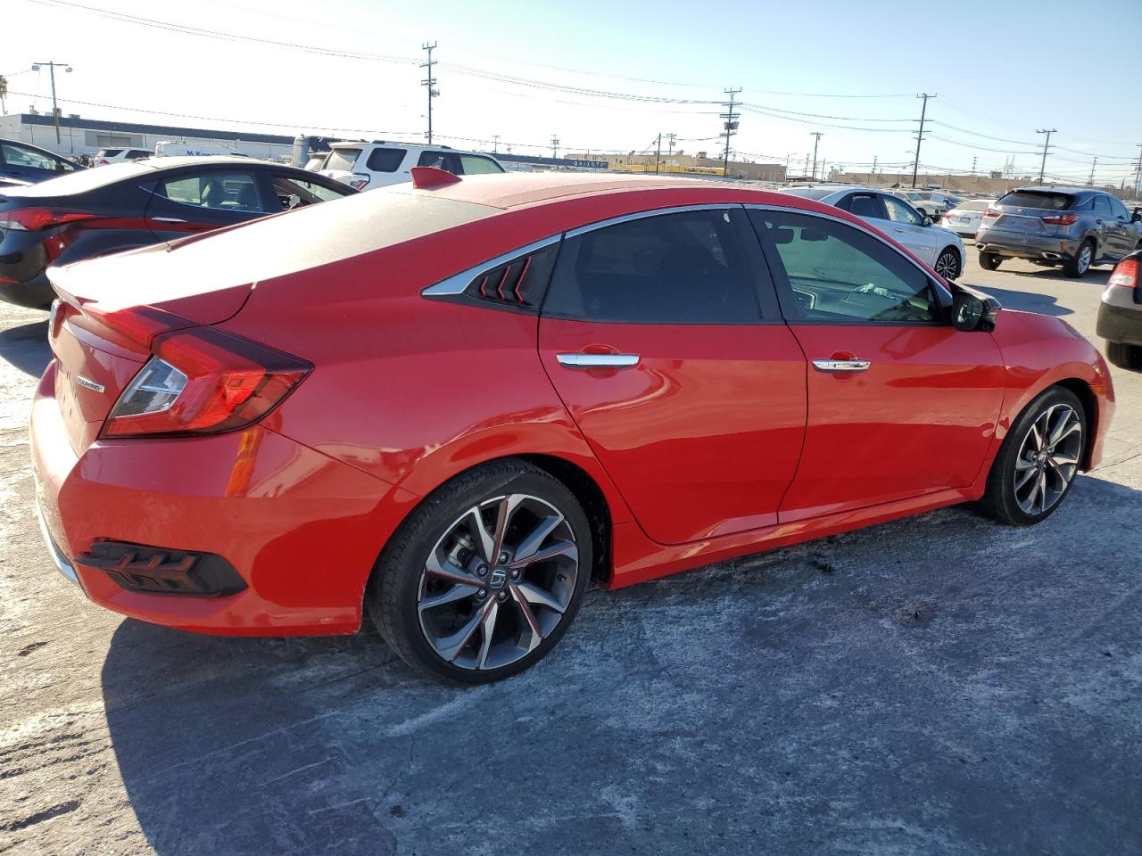 Image 3 of 2020 HONDA CIVIC TOURING 2020 with VIN 2HGFC1F93LH680118