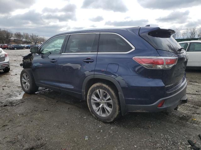 Image 2 of 2014 TOYOTA HIGHLANDER XLE 2014 with VIN 5TDJKRFH7ES031539