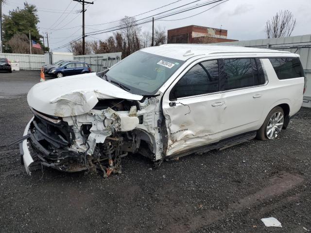 Image 1 of 2022 CHEVROLET SUBURBAN K1500 HIGH COUNTRY 2022 with VIN 1GNSKGKL9NR354449