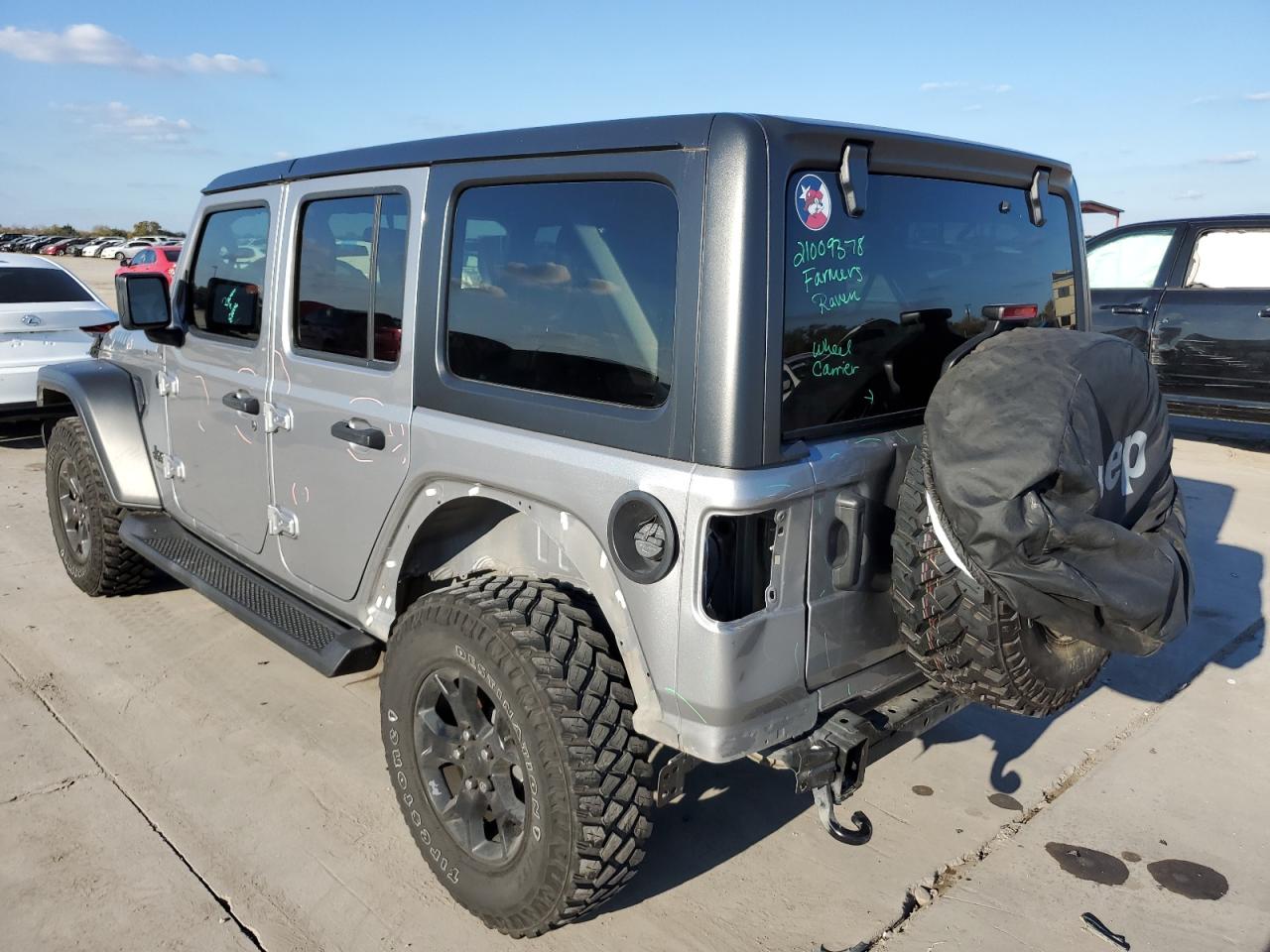 Image 2 of 2021 JEEP WRANGLER UNLIMITED SPORT 2021 with VIN 1C4HJXDG2MW600084