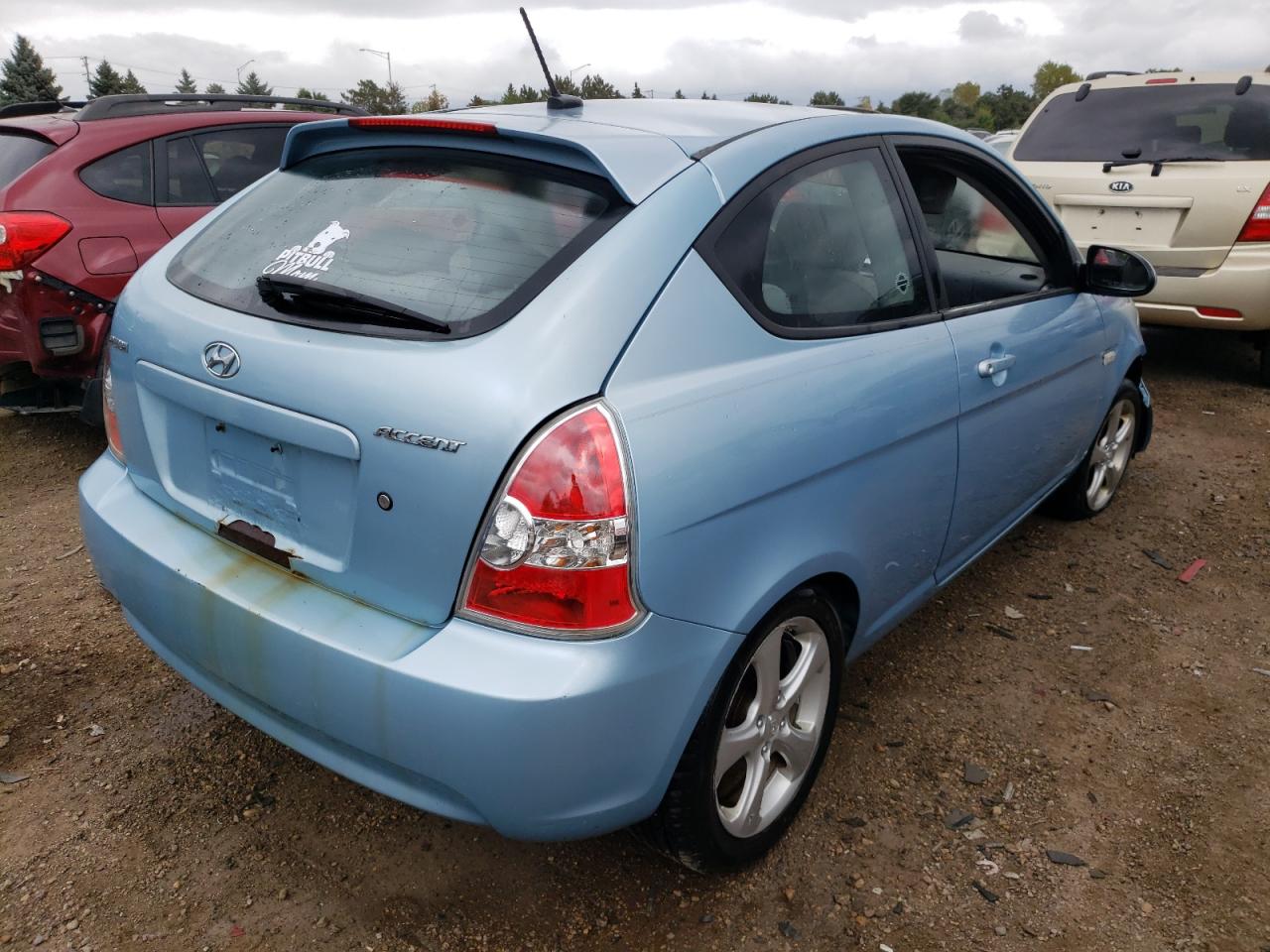 Image 3 of 2008 HYUNDAI ACCENT SE 2008 with VIN KMHCN36C18U079910