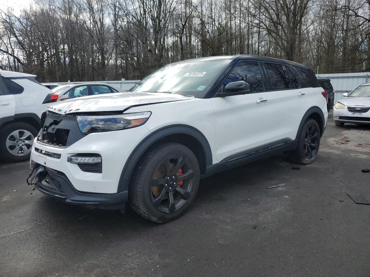 Изображение 1 2021 FORD EXPLORER ST 2021 с VIN 1FM5K8GC8MGA76847