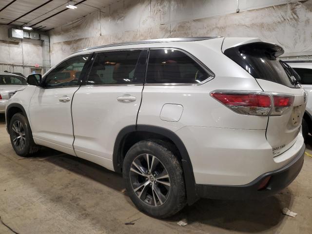 Obraz 2 z 2016 TOYOTA HIGHLANDER XLE 2016 z VIN 5TDJKRFHXGS256377