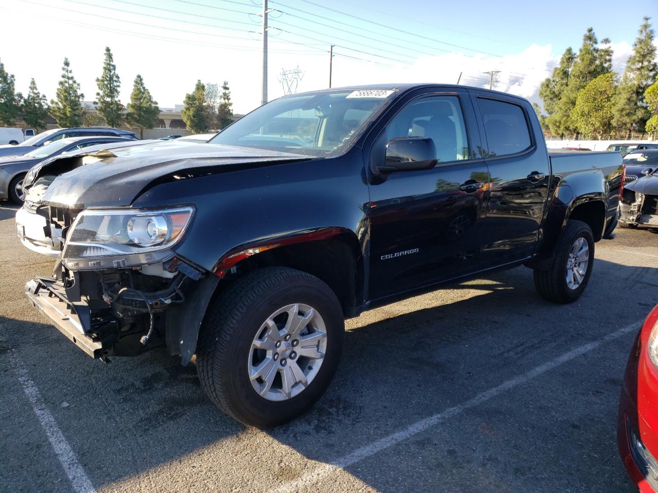 Image 1 of 2022 CHEVROLET COLORADO LT 2022 with VIN 1GCGSCEN0N1302727