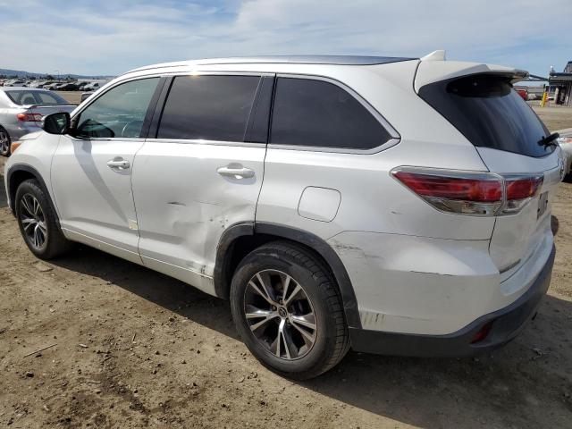 Image 2 of 2016 TOYOTA HIGHLANDER XLE 2016 with VIN 5TDKKRFH5GS127810