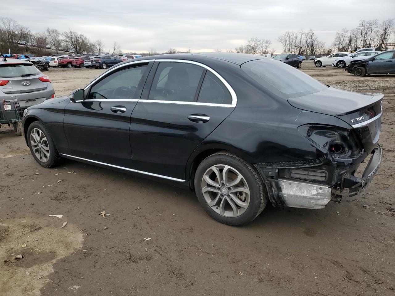 Image 2 of 2016 MERCEDES-BENZ C 300 4MATIC 2016 with VIN 55SWF4KB5GU107599