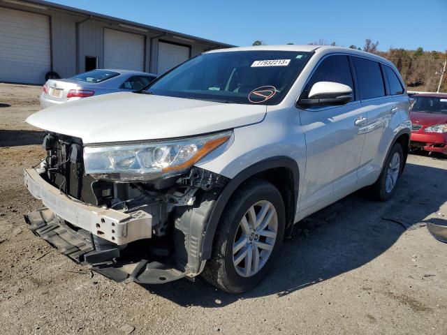 Image 1 of 2016 TOYOTA HIGHLANDER LE 2016 with VIN 5TDZARFH1GS018911