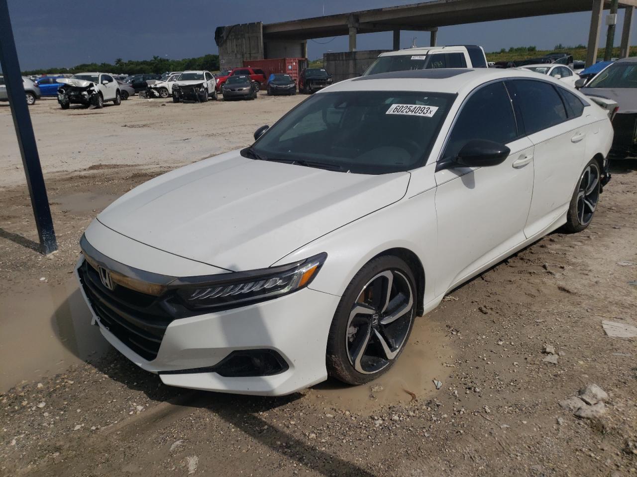 Image 1 of 2022 HONDA ACCORD SPORT 2022 with VIN 1HGCV2F33NA003859