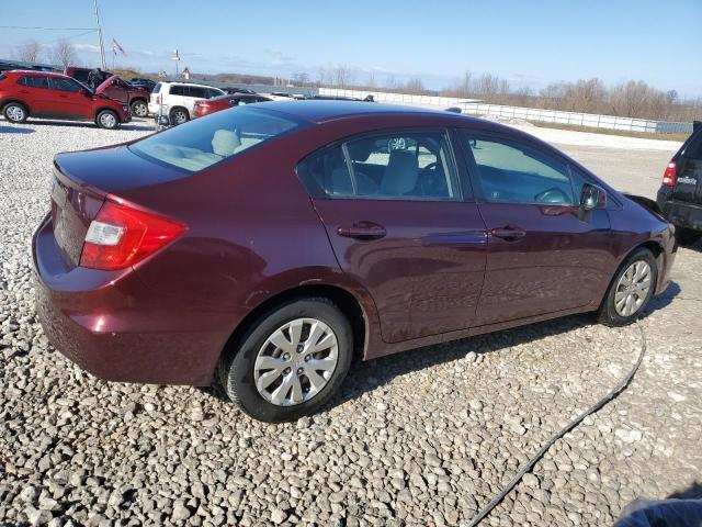 Image 3 of 2012 HONDA CIVIC LX 2012 with VIN 19XFB2F5XCE043825