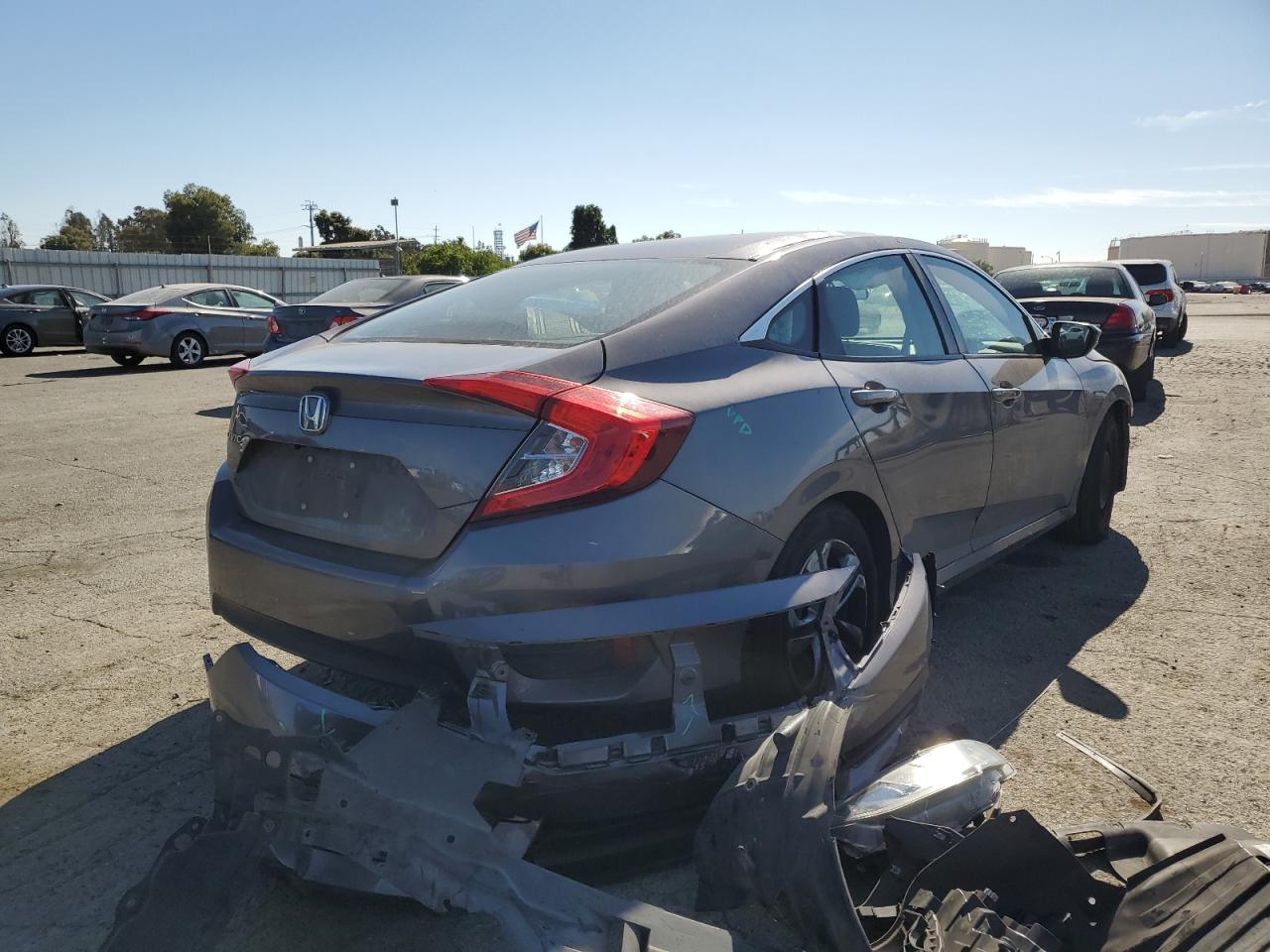 Image 3 of 2018 HONDA CIVIC LX 2018 with VIN 2HGFC2F50JH599304