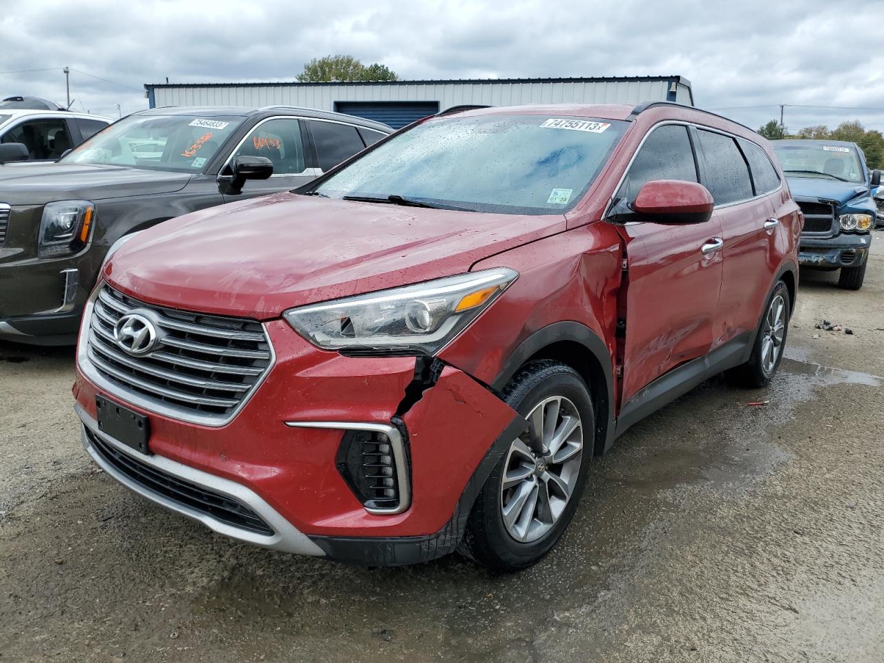 Изображение 1 2017 HYUNDAI SANTA FE SE 2017 с VIN KM8SM4HF4HU206533