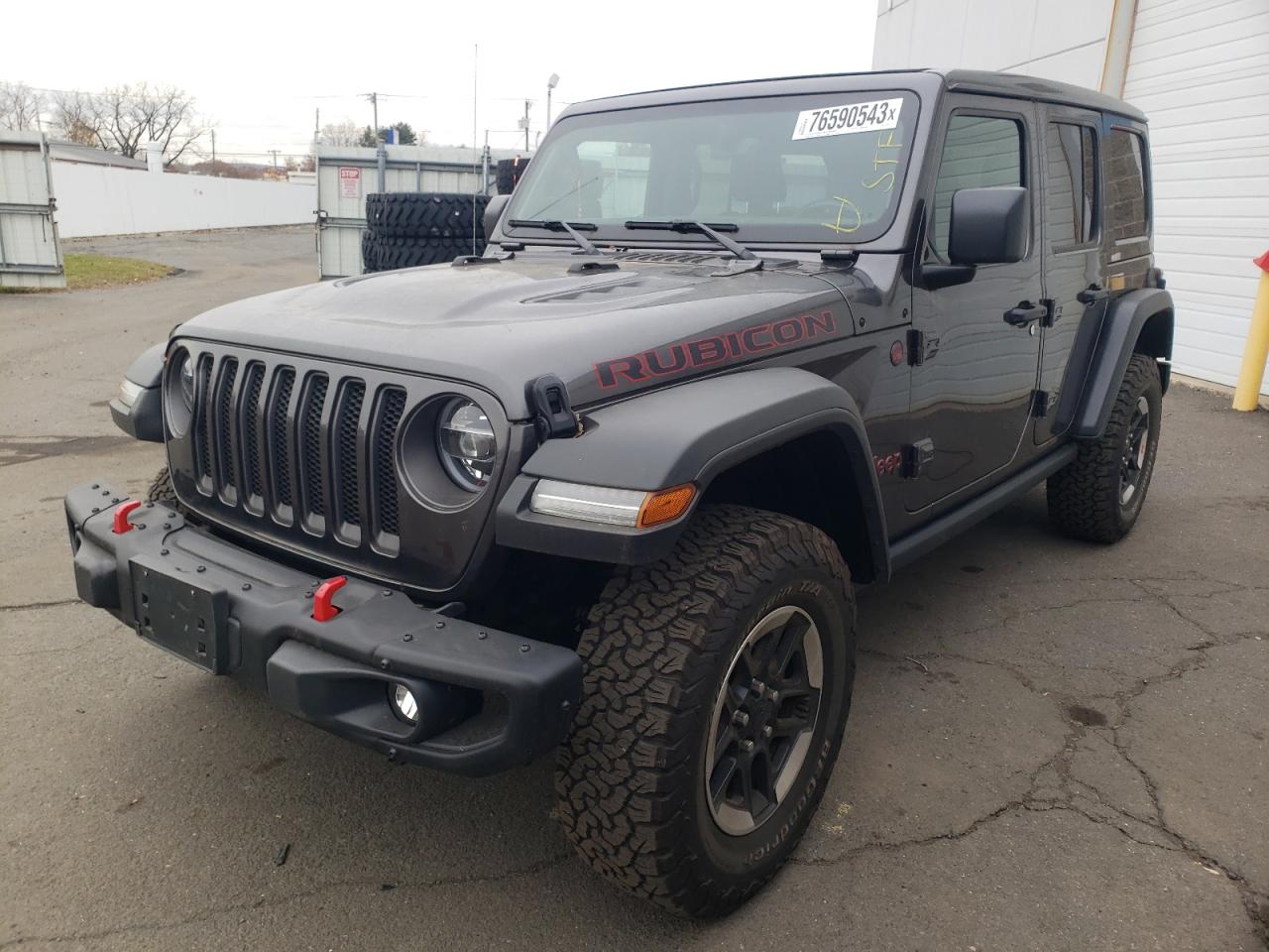 Image 1 of 2021 JEEP WRANGLER UNLIMITED RUBICON 2021 with VIN 1C4HJXFN6MW557977