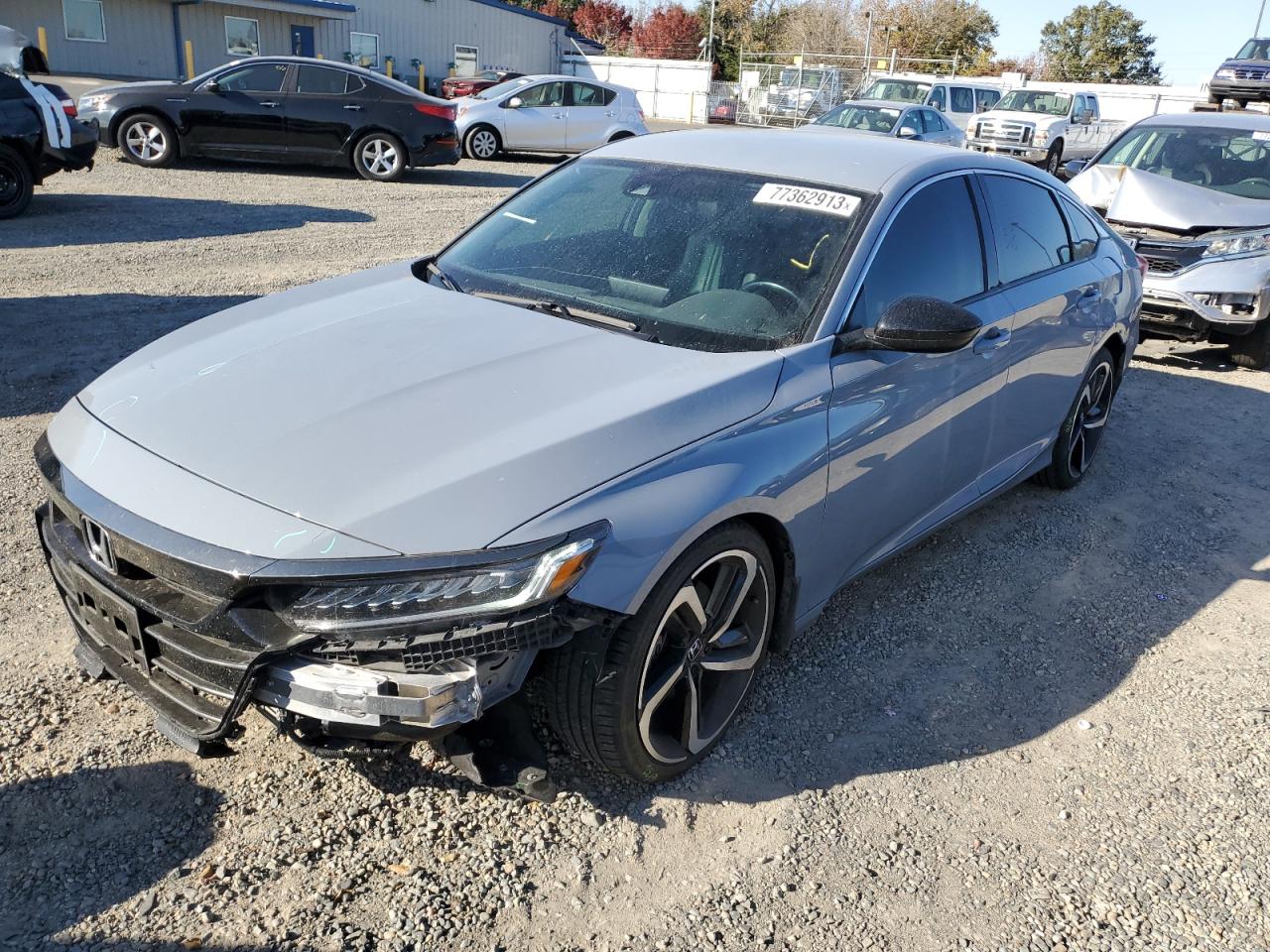 Image 1 of 2021 HONDA ACCORD SPORT SE 2021 with VIN 1HGCV1F42MA116185