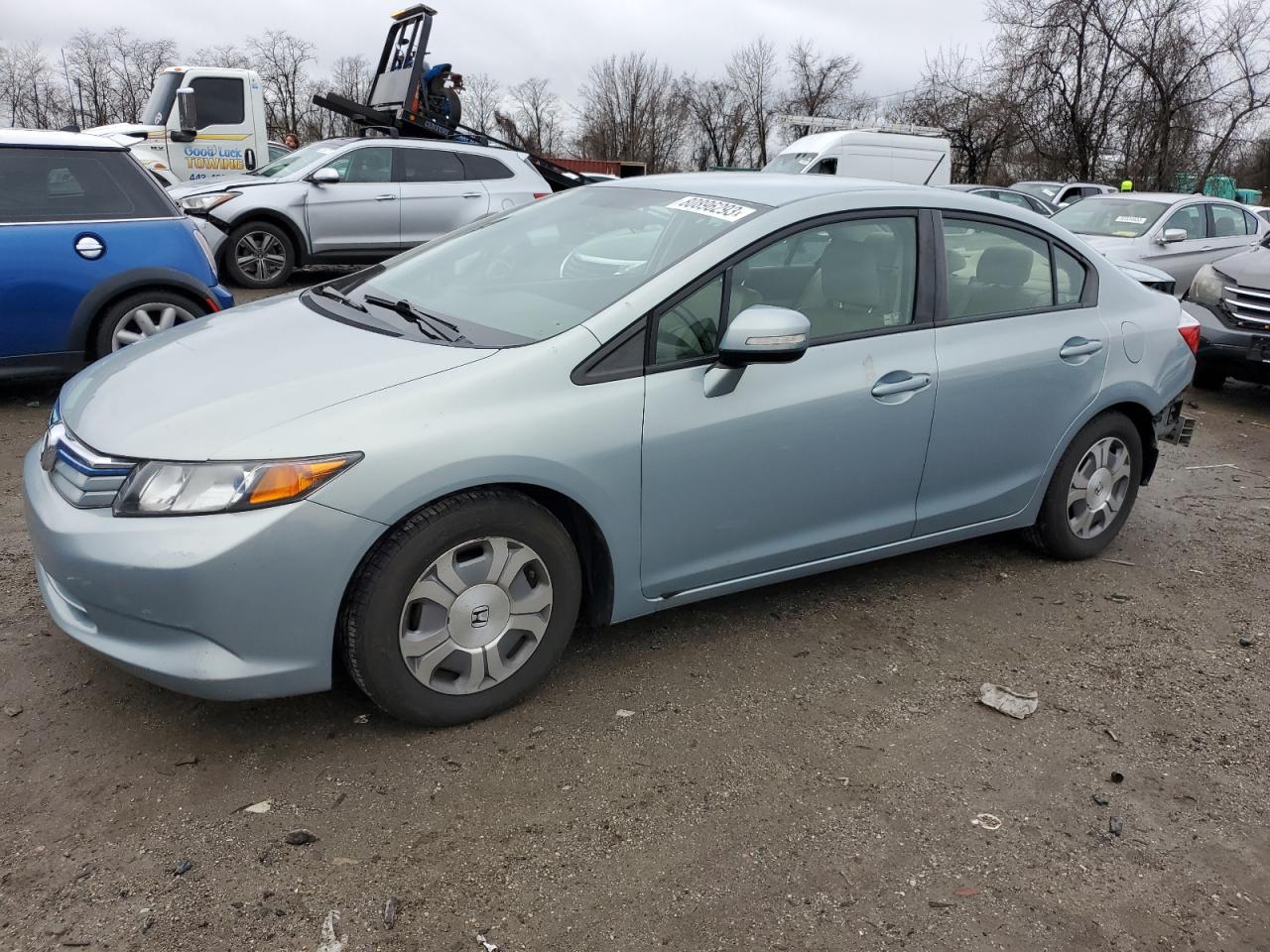 Изображение 1 2012 HONDA CIVIC HYBRID L 2012 с VIN JHMFB4F39CS007730