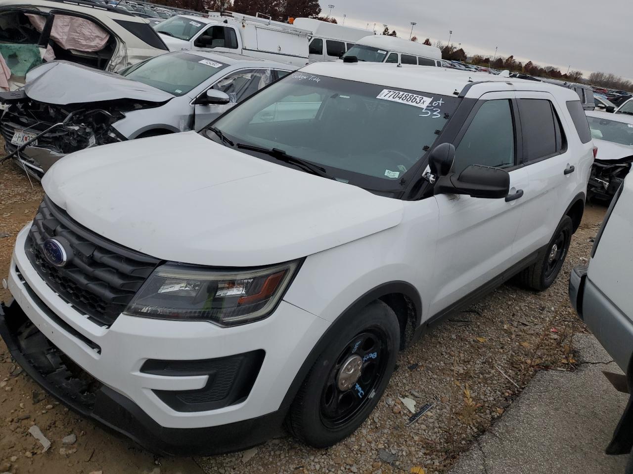 Image 1 of 2017 FORD EXPLORER POLICE INTERCEPTOR 2017 with VIN 1FM5K8ARXHGC63221
