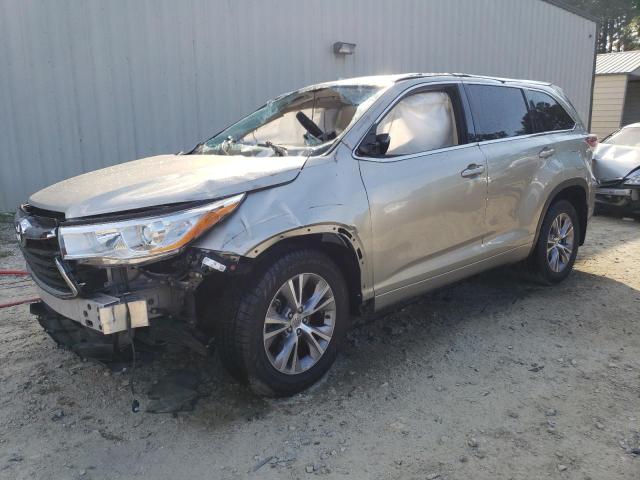 Image 1 of 2015 TOYOTA HIGHLANDER XLE 2015 with VIN 5TDJKRFH8FS216622