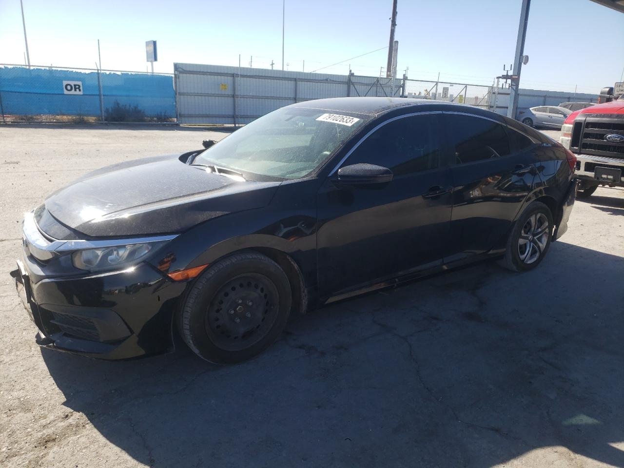 Image 1 of 2018 HONDA CIVIC LX 2018 with VIN 19XFC2E57JE001141