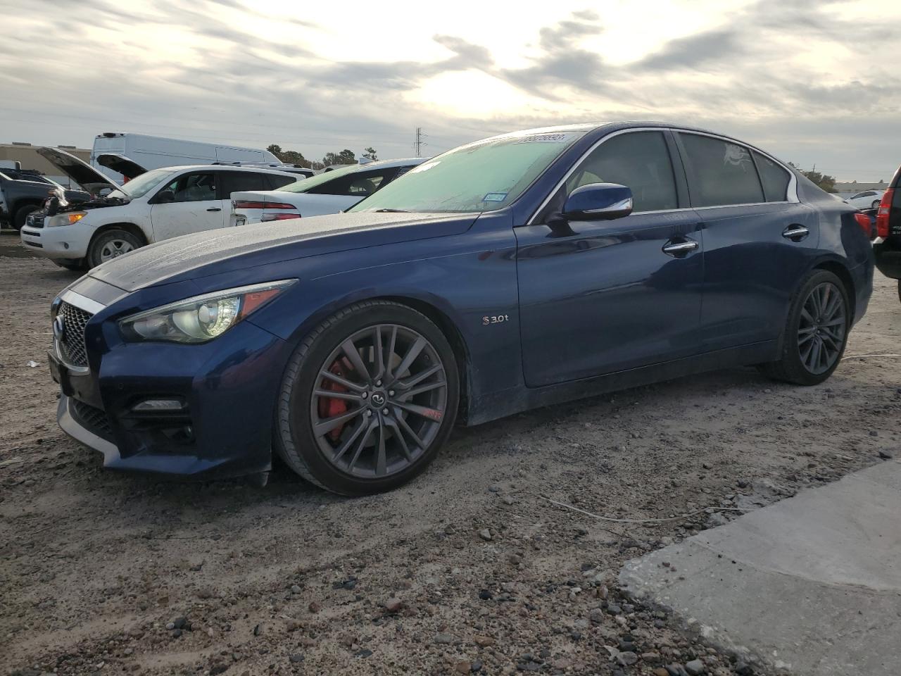 Image 1 of 2017 INFINITI Q50 RED SPORT 400 2017 with VIN JN1FV7AP2HM850736