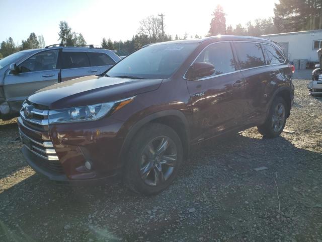 Image 1 of 2018 TOYOTA HIGHLANDER HYBRID LIMITED 2018 with VIN 5TDDGRFH7JS036958