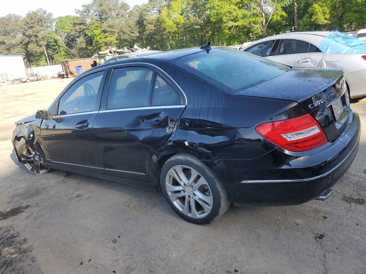 Image 2 of 2013 MERCEDES-BENZ C 300 4MATIC 2013 with VIN WDDGF8ABXDA782549