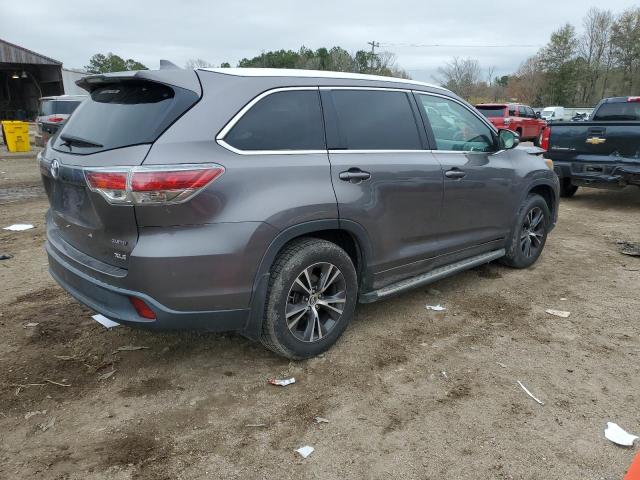 Image 3 of 2016 TOYOTA HIGHLANDER XLE 2016 with VIN 5TDKKRFH3GS128230