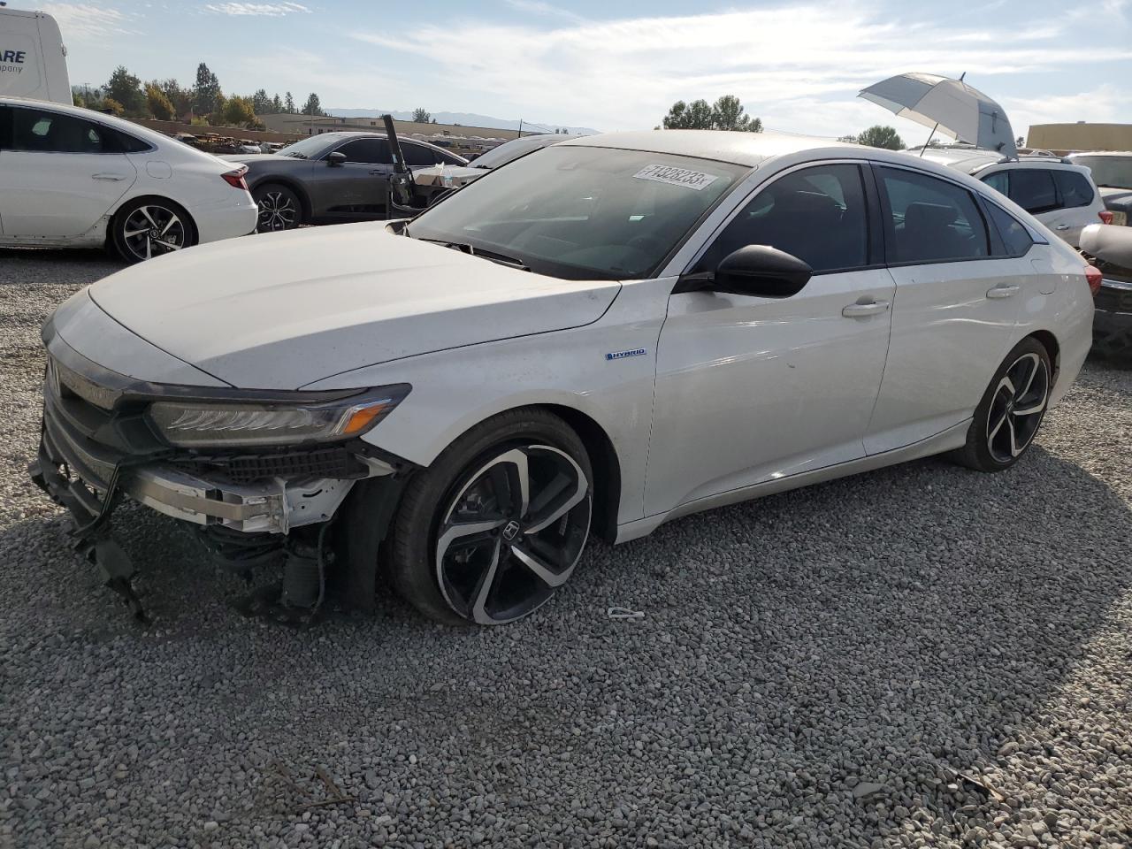 Image 1 of 2022 HONDA ACCORD HYBRID SPORT 2022 with VIN 1HGCV3F20NA014203
