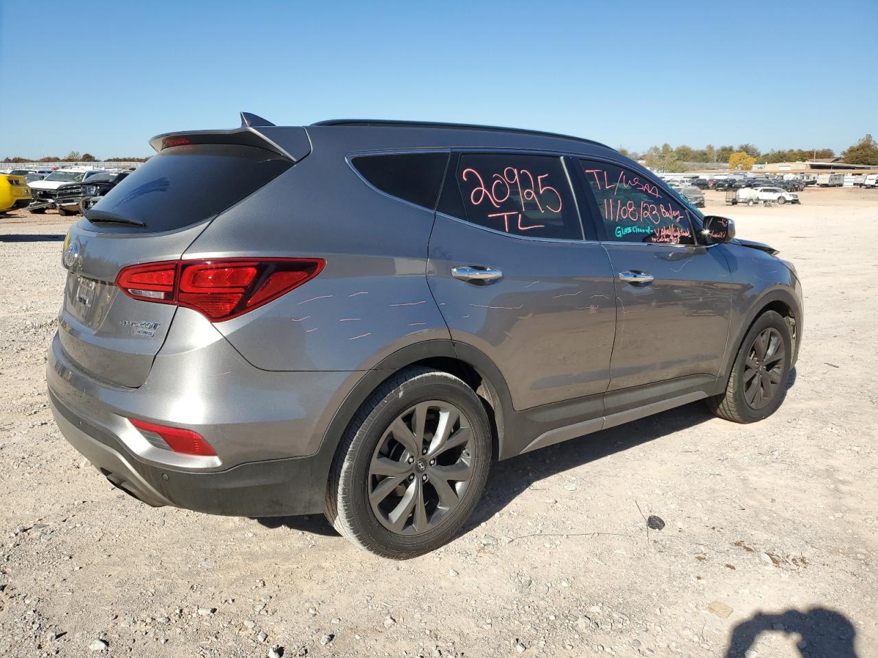 Image 3 of 2017 HYUNDAI SANTA FE SPORT  2017 with VIN 5XYZW4LA1HG493906