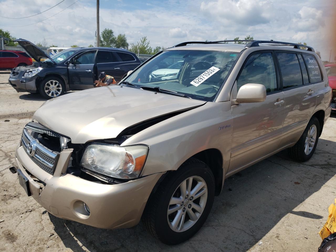 Image 1 of 2006 TOYOTA HIGHLANDER HYBRID 2006 with VIN JTEEW21A960011123