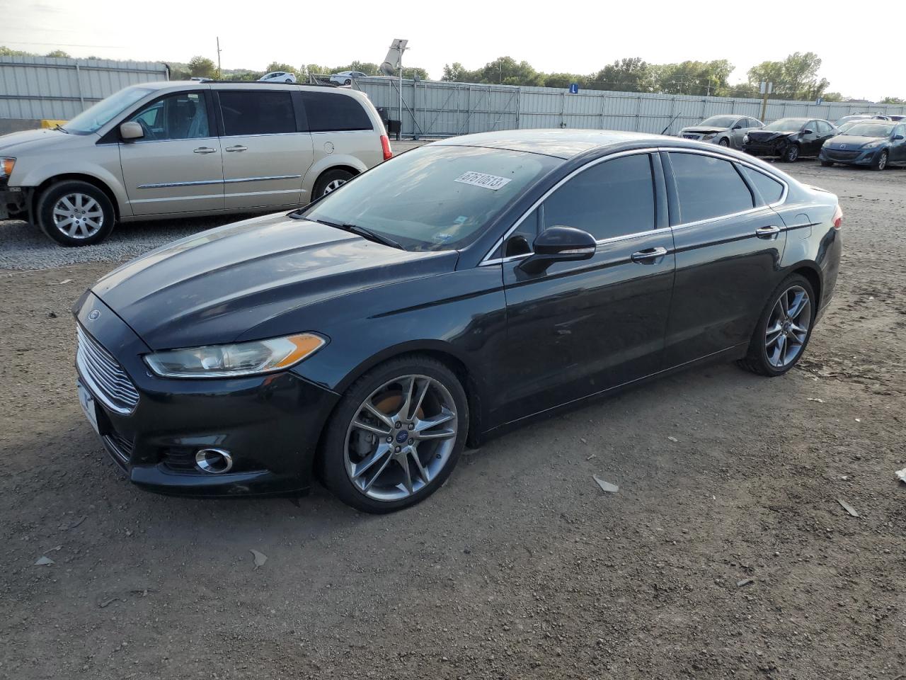 Image 1 of 2014 FORD FUSION TITANIUM 2014 with VIN 3FA6P0K9XER255365