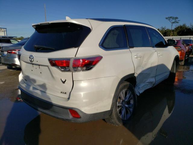 Image 3 of 2015 TOYOTA HIGHLANDER XLE 2015 with VIN 5TDKKRFH5FS117230