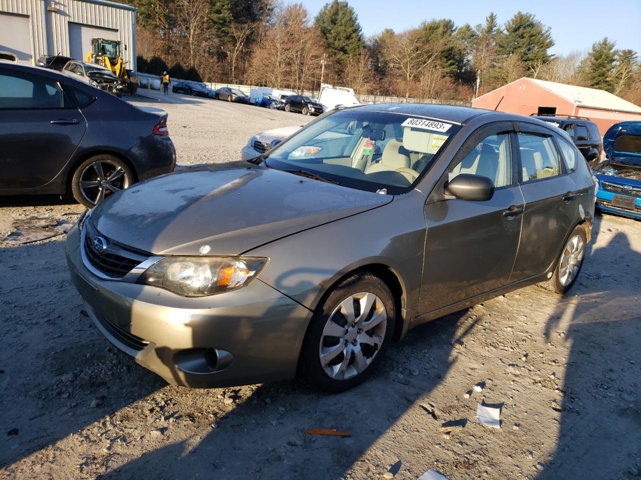 Image 1 of 2008 SUBARU IMPREZA 2.5I 2008 with VIN JF1GH61608H829098