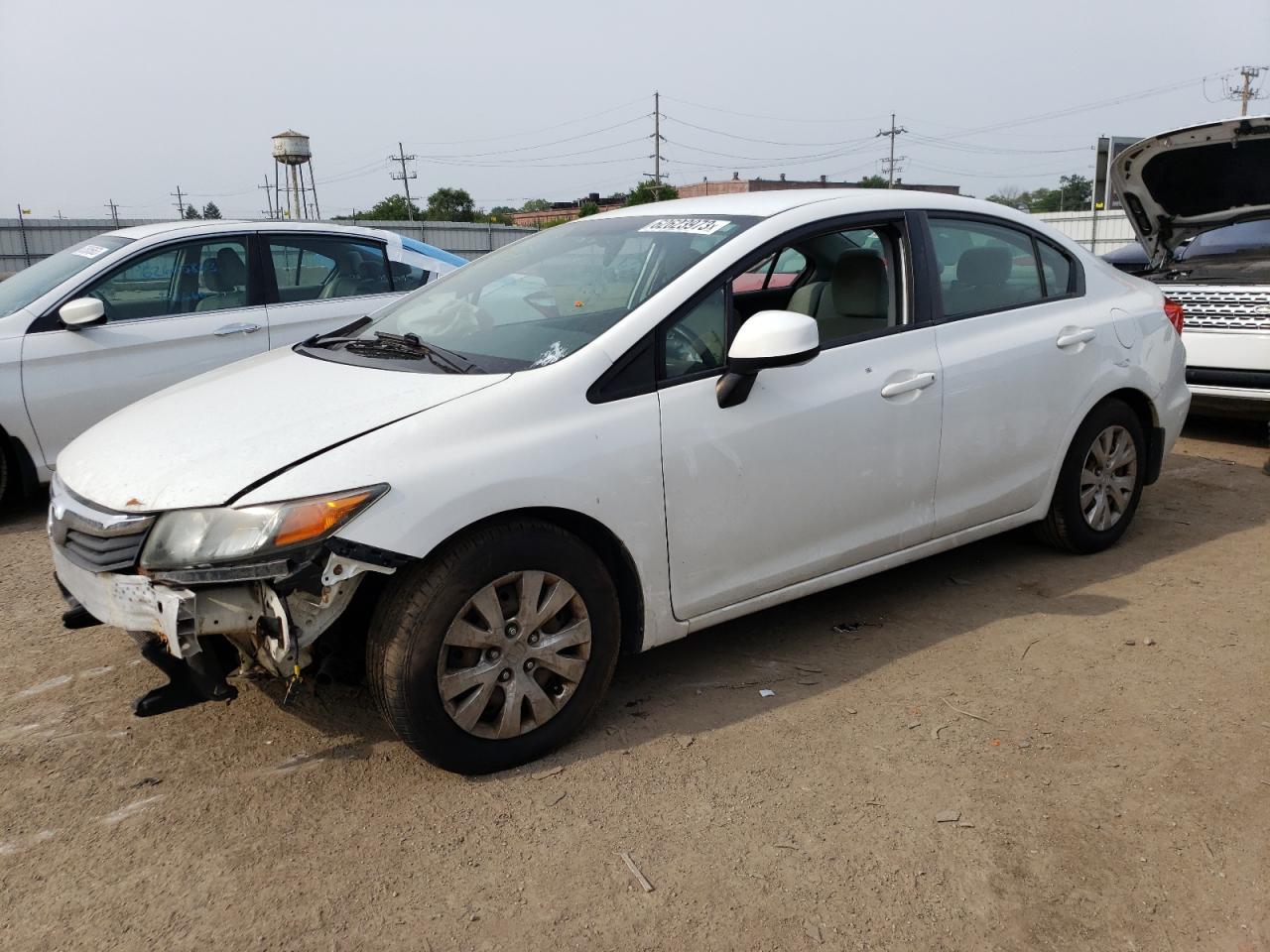 Image 1 of 2012 HONDA CIVIC LX 2012 with VIN 19XFB2F51CE003620
