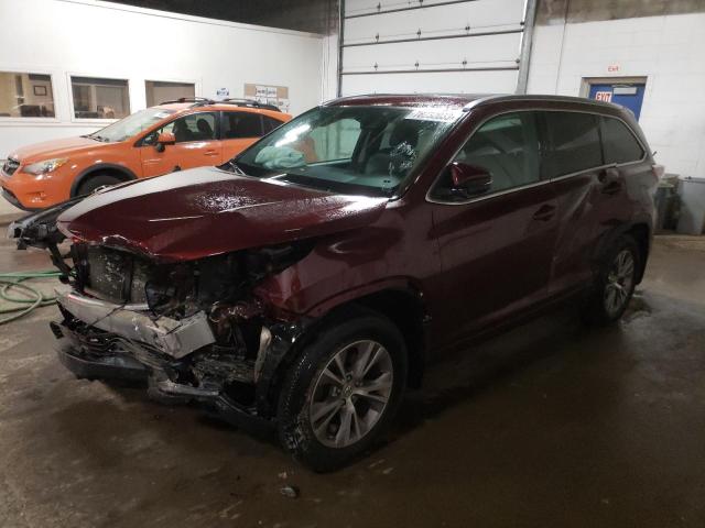 Obraz 1 z 2015 TOYOTA HIGHLANDER XLE 2015 z VIN 5TDJKRFH2FS221301