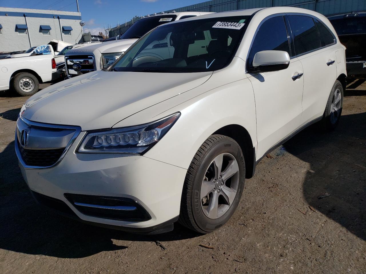 Image 1 of 2014 ACURA MDX  2014 with VIN 5FRYD4H22EB008600