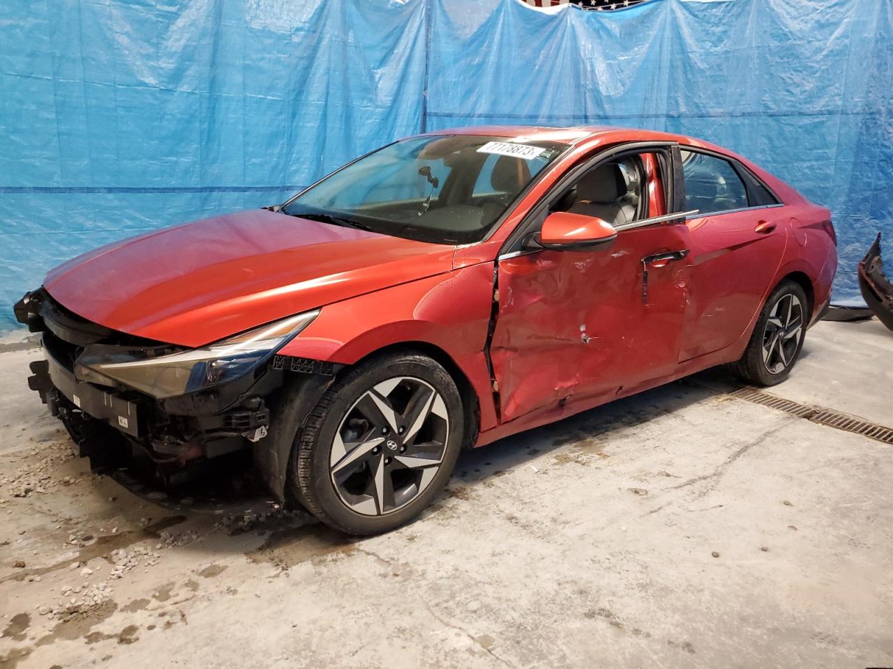 Image 1 of 2021 HYUNDAI ELANTRA LIMITED 2021 with VIN KMHLP4AG5MU116008