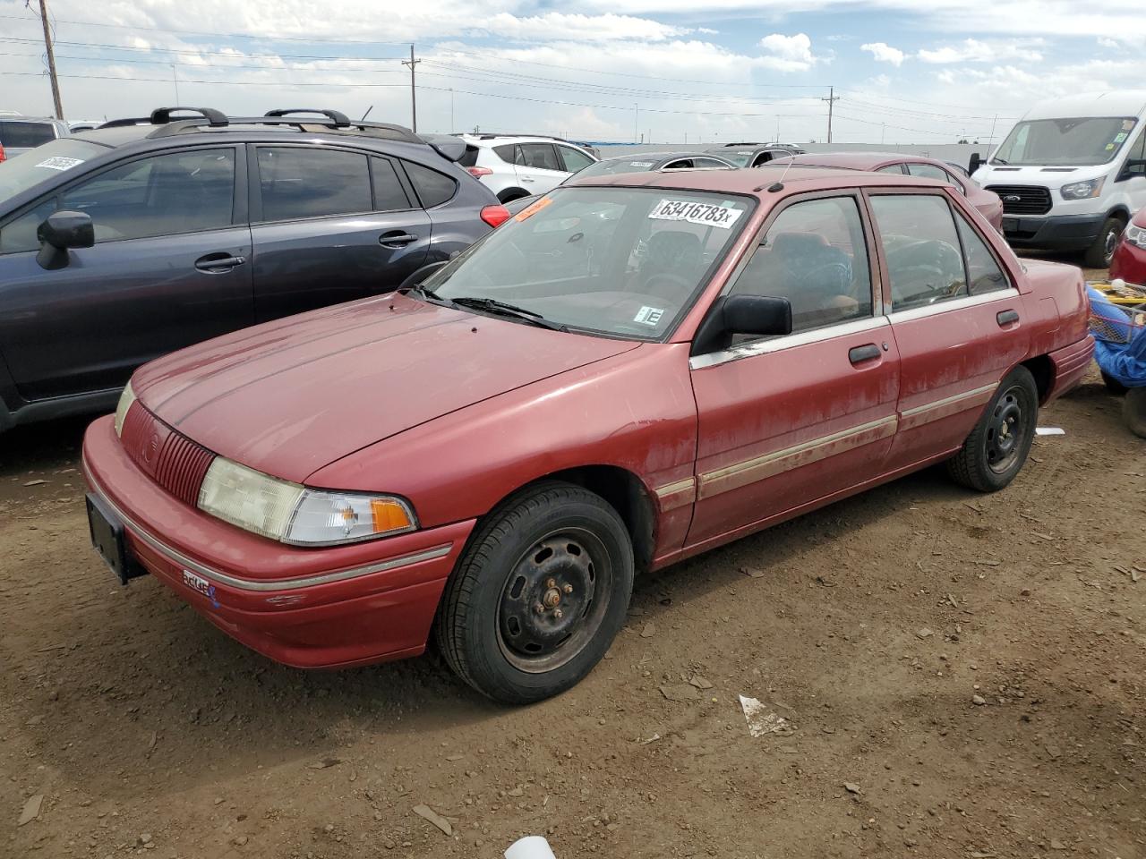 Obraz 1 z 1991 MERCURY TRACER  1991 z VIN 3MAPM10J6MR601100