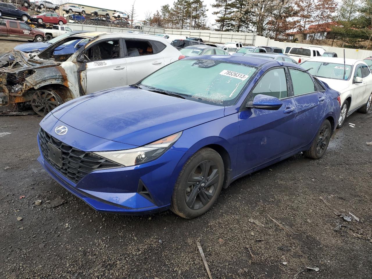 Image 1 of 2022 HYUNDAI ELANTRA SEL 2022 with VIN KMHLM4AG5NU316753