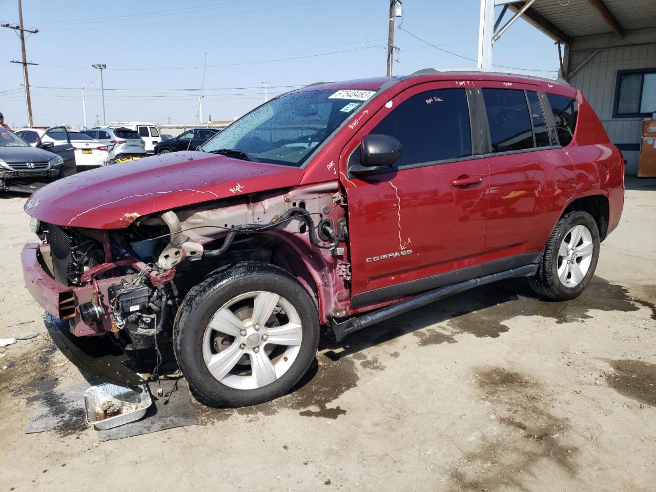 Image 1 of 2016 JEEP COMPASS SPORT 2016 with VIN 1C4NJDBB3GD518356