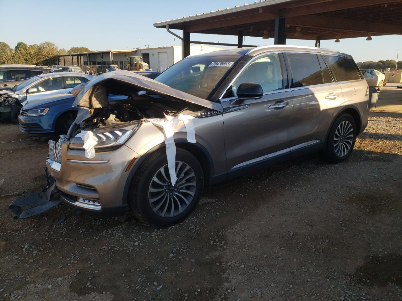 Image 1 of 2021 LINCOLN AVIATOR RESERVE 2021 with VIN 5LM5J7WC5MGL14424