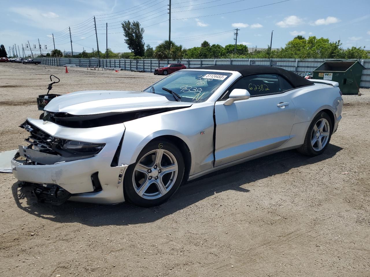 Изображение 1 2019 CHEVROLET CAMARO LS 2019 с VIN 1G1FB3DSXK0124838