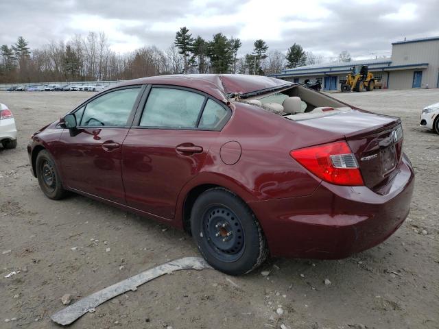 Image 2 of 2012 HONDA CIVIC LX 2012 with VIN 19XFB2F52CE323819