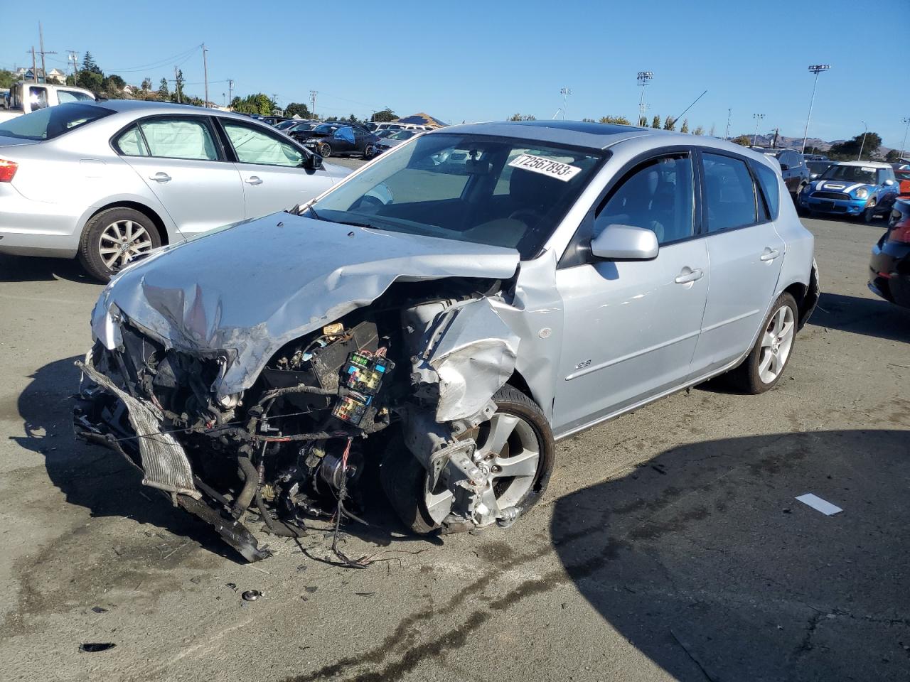 Image 1 of 2005 MAZDA 3 HATCHBACK 2005 with VIN JM1BK143351316720