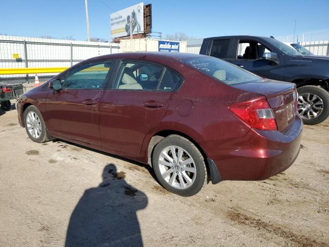 Image 2 of 2012 HONDA CIVIC EX 2012 with VIN 2HGFB2F82CH510283