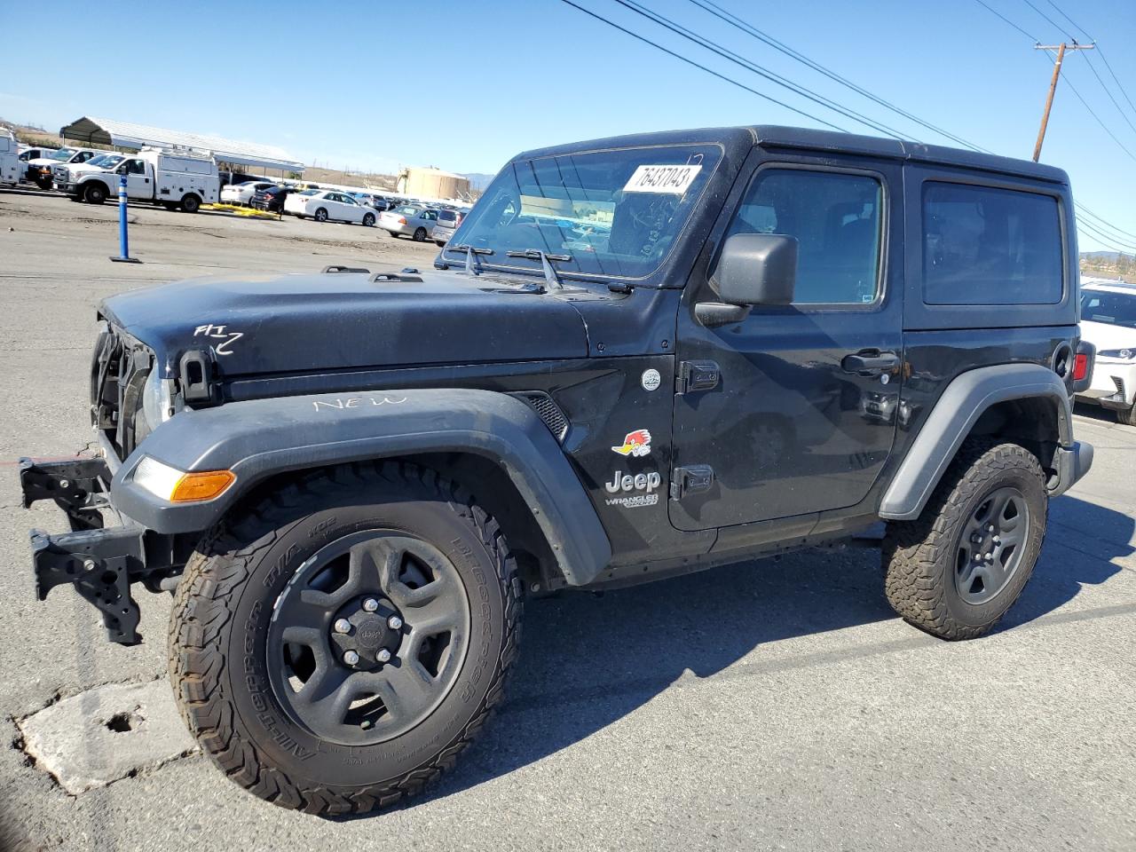 Image 1 of 2019 JEEP WRANGLER SPORT 2019 with VIN 1C4GJXAG9KW642507