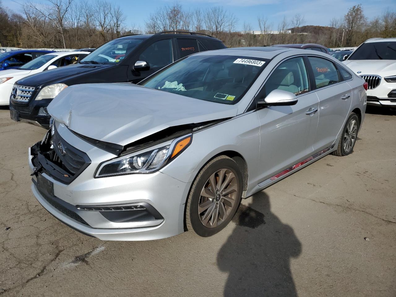 Image 1 of 2017 HYUNDAI SONATA SPORT 2017 with VIN 5NPE34AF7HH482598