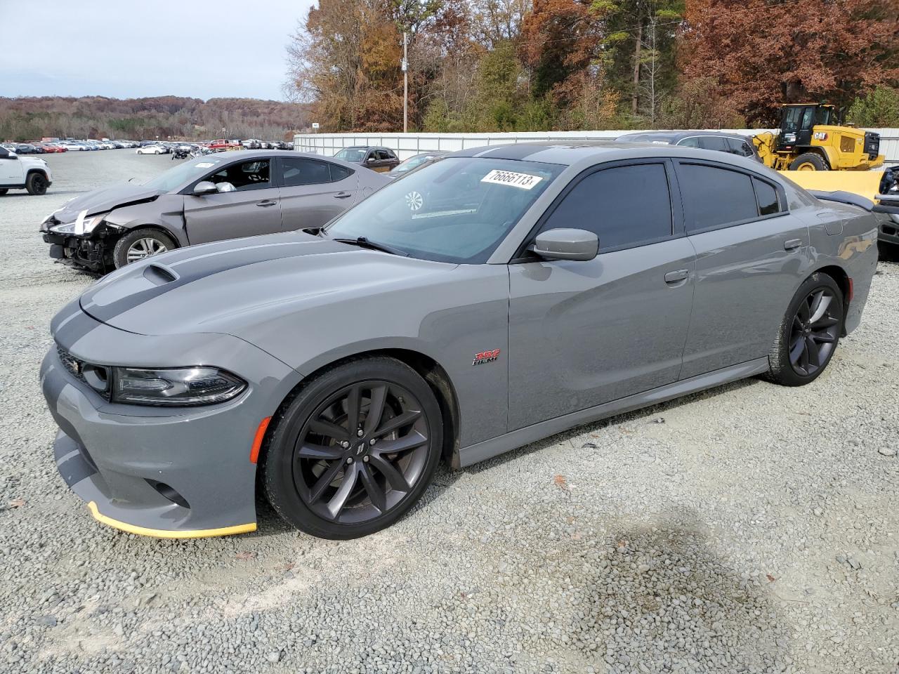 Image 1 of 2019 DODGE CHARGER SCAT PACK 2019 with VIN 2C3CDXGJ7KH576776