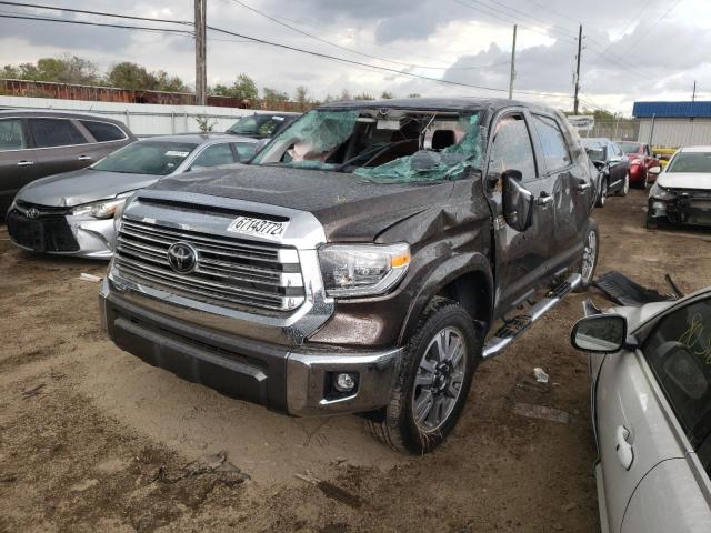Image 2 of 2021 TOYOTA TUNDRA CREWMAX 1794 2021 with VIN 5TFGY5F17MX278377