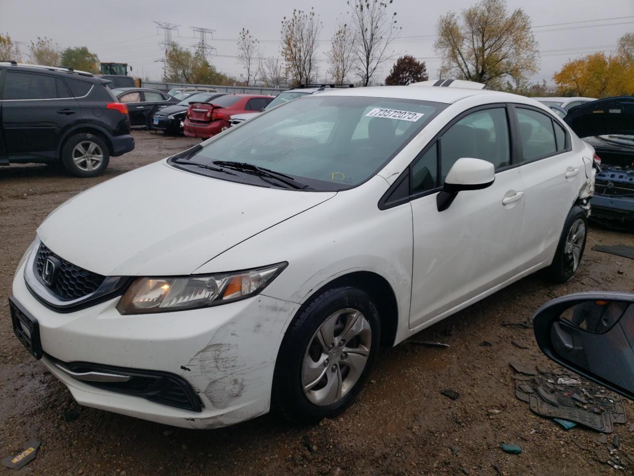 Obraz 1 z 2013 HONDA CIVIC LX 2013 z VIN 19XFB2F52DE050740