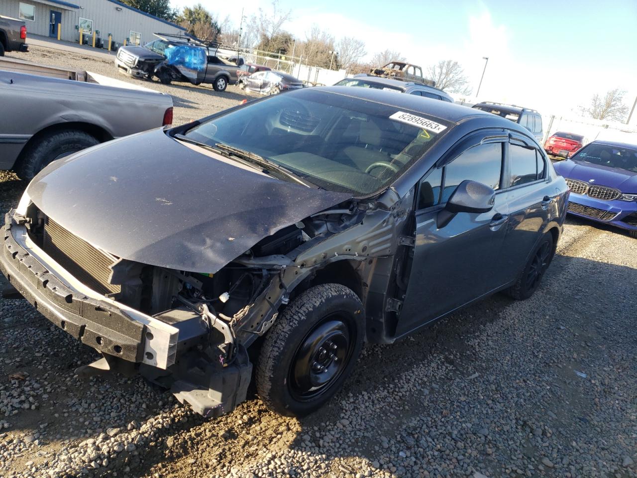 Image 1 of 2012 HONDA CIVIC LX 2012 with VIN 19XFB2F57CE389329